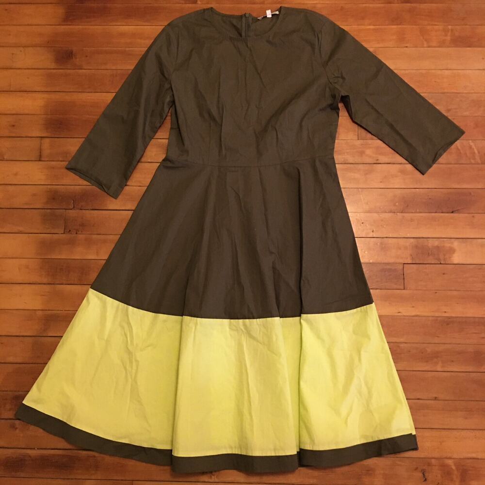 Zaikamoya Colorblock Midi Dress